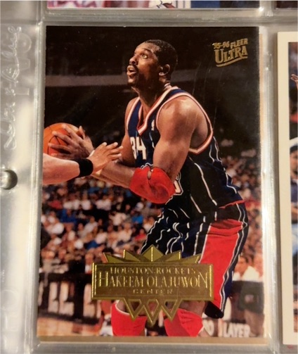 1995-96 Fleer Ultra #219 Hakeem Olajuwon — front