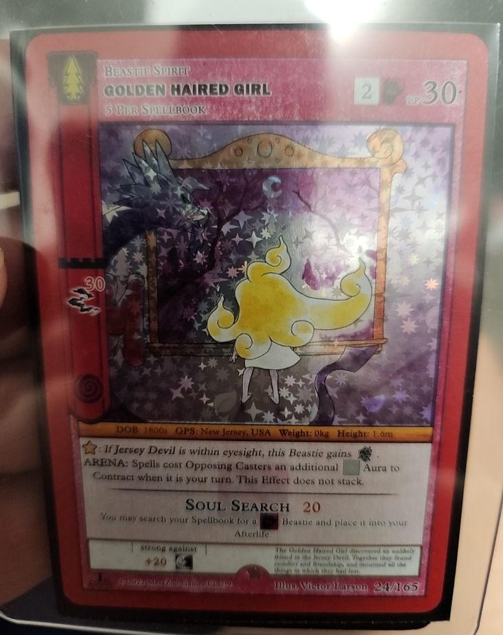 MetaZoo Wilderness 1st Edition Golden Haired Girl 24/165 — front