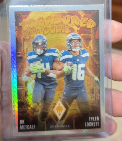 2024 Panini Phoenix Treasured Tandems #TT-SEA DK Metcalf Tyler Lockett — front