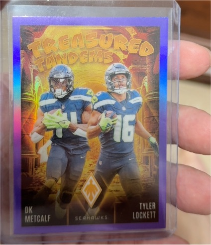 2024 Panini Phoenix Treasured Tandems #TT-SEA DK Metcalf / Tyler Lockett — front