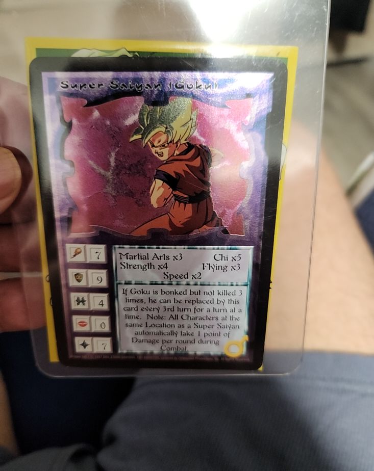 1997 Ani-Mayhem Dragon Ball Z Super Saiyan Goku Ultra Rare Foil — front