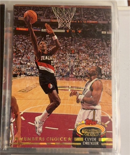 1992-93 Topps Stadium Club Members Choice #199 Clyde Drexler — front