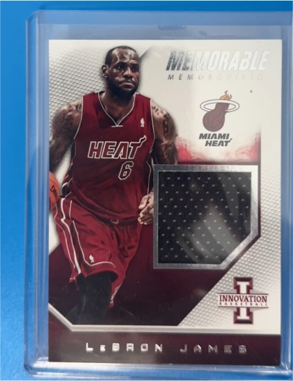 2013-14 Panini Innovation Memorable Memorabilia #3 LeBron James — front