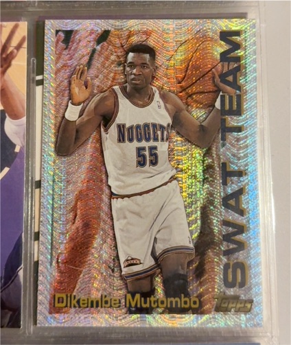 1996-97 Topps Season's Best Swat Team #21 Dikembe Mutombo — front