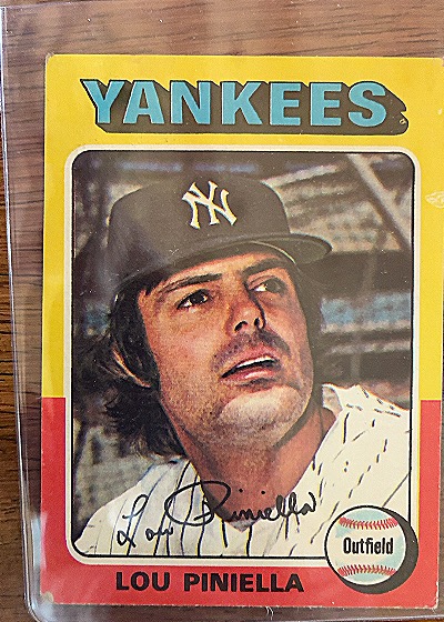 1975 Topps #217 Lou Piniella — front