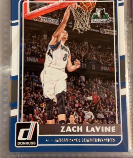 2015-16 Donruss #8 Zach LaVine — front