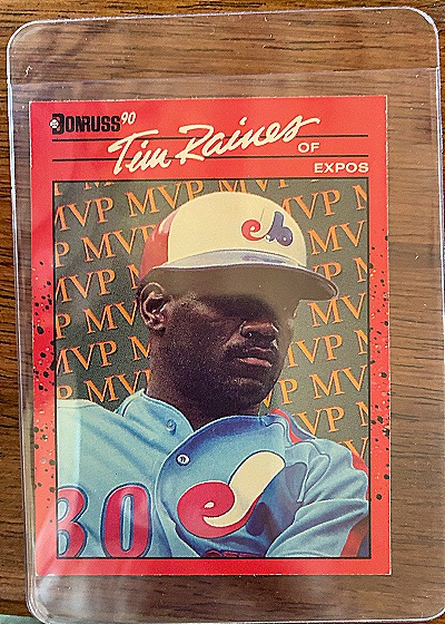 1990 Donruss #BC-7 Tim Raines — front