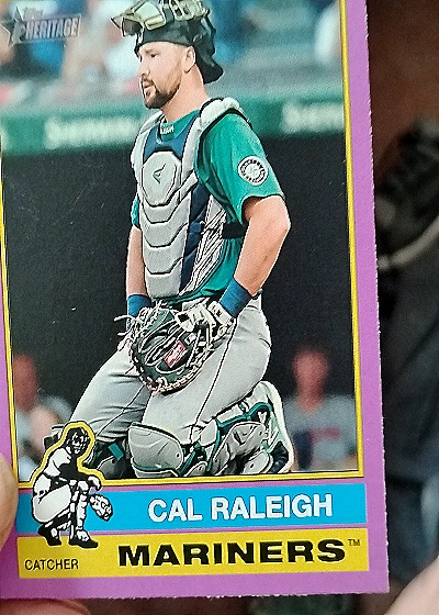 2025 Topps Heritage #472 Cal Raleigh — front