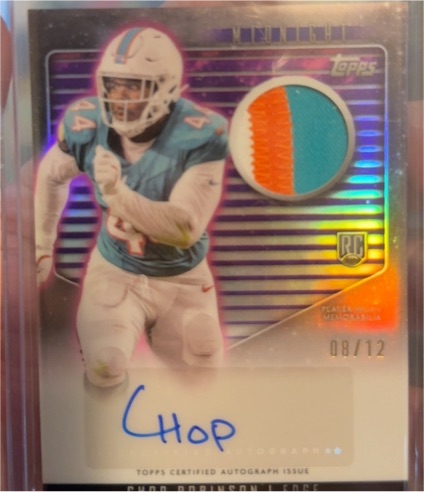 2024 Topps Midnight Chop Robinson RPA 3 Color Patch — front