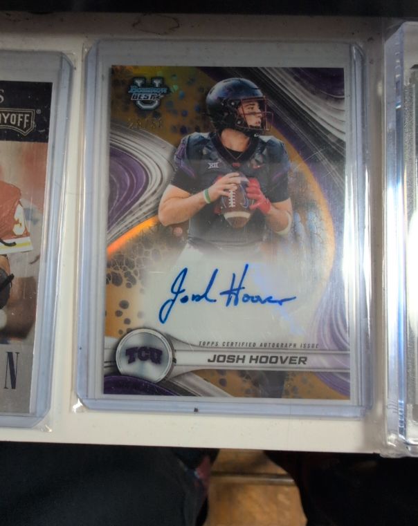 2024 Bowman Best University #BOA-JH Josh Hoover — front
