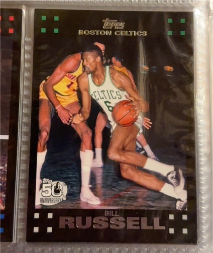 2007-08 Topps #6 Bill Russell Boston Celtics — front