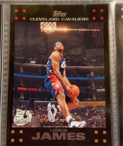 2007-08 Topps 50th Anniversary #23 LeBron James — front