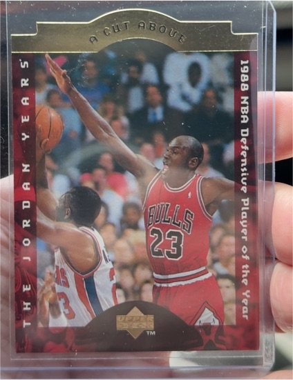 1996-97 Upper Deck Collector's Choice #CA4 Michael Jordan A Cut Above — front