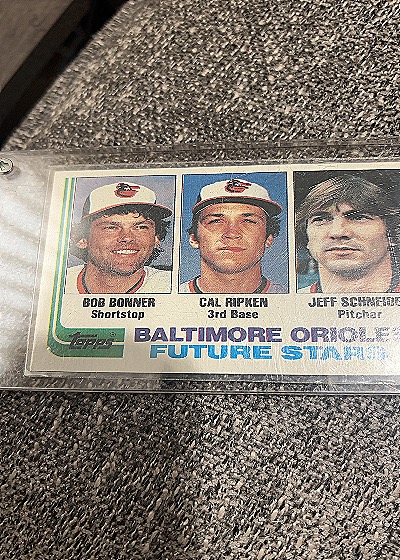 1982 Topps #21 Orioles Future Stars Cal Ripken Jr — front