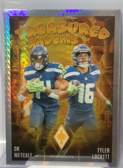 2024 Panini Phoenix #TT-SEA DK Metcalf / Tyler Lockett Treasured Tandems — front