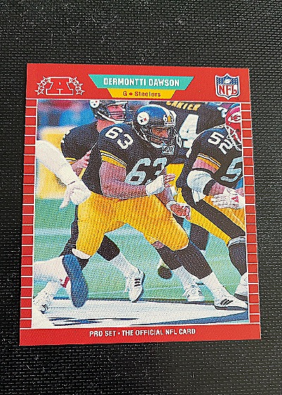 1989 Pro Set #344 Dermontti Dawson — front