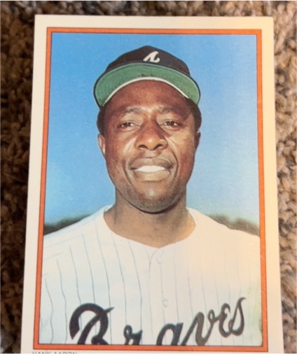 1985 Topps Circle K #1 Hank Aaron — front