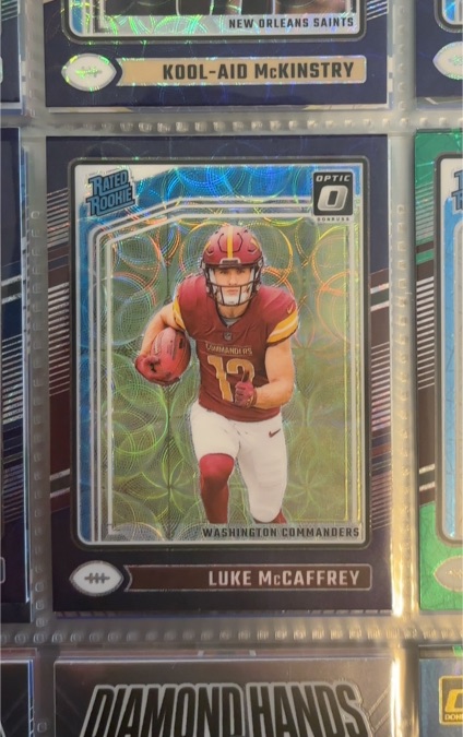 2024 Donruss Optic #268 Luke McCaffrey — front