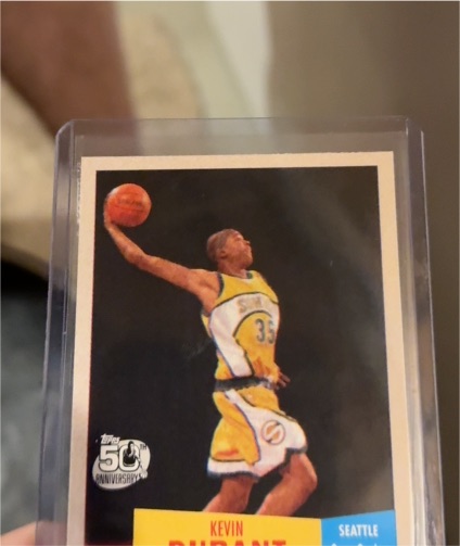 2007-08 Topps 1957-58 Variation #112 Kevin Durant — front