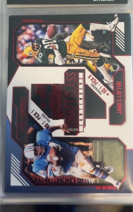 2024 Panini Contenders #2 Earl Campbell / James Lofton Historic Draft Class Contenders — front