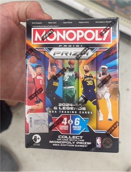 2024-25 Panini Prizm Monopoly NBA Basketball Blaster Box — front