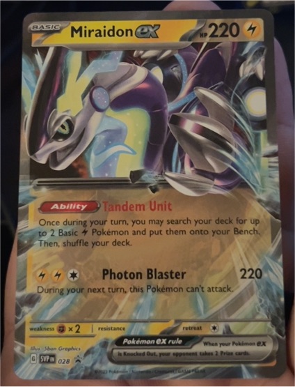 2023 Pokémon TCG Scarlet & Violet Promo #028 Miraidon ex — front