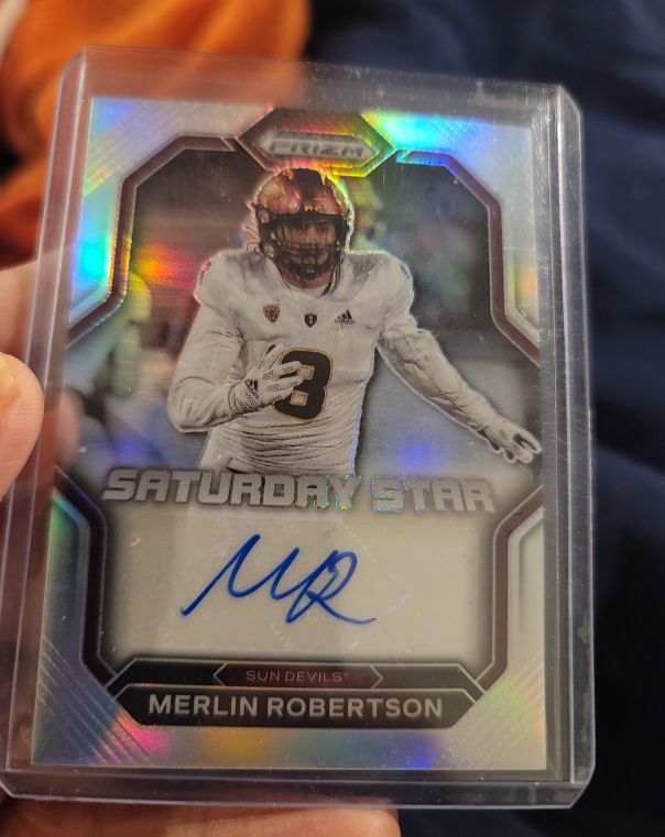 2023 Panini Prizm Draft Picks Saturday Star #SSS-MRO Merlin Robertson — front