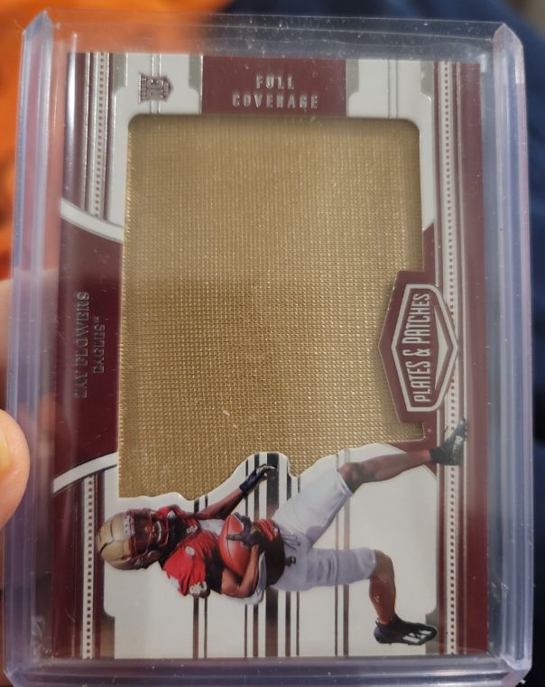 2023 Panini Chronicles Draft Picks Plates & Patches Full Coverage Zay Flowers — front