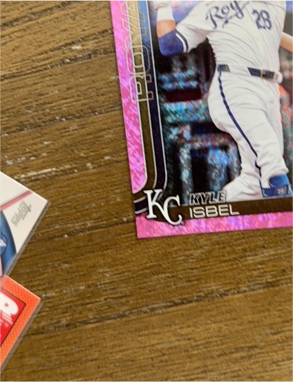 2024 Topps Kyle Isbel Pink Foil — front