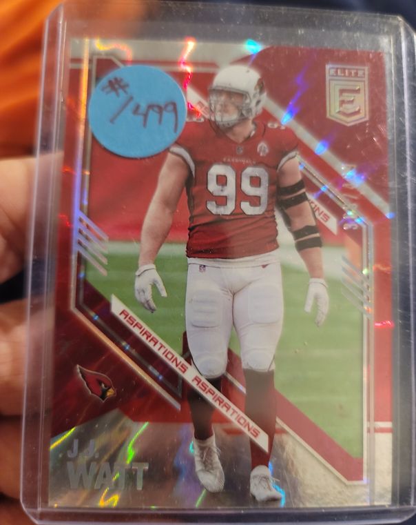 2021 Donruss Elite Aspirations Shimmer #60 J.J. Watt — front