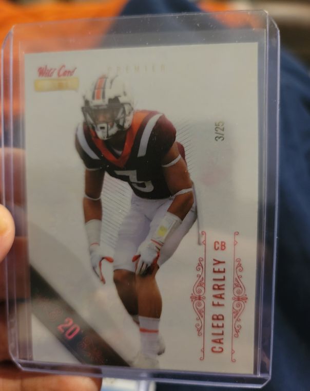 2021 Wild Card Matte Premier #MBC-16 Caleb Farley — front