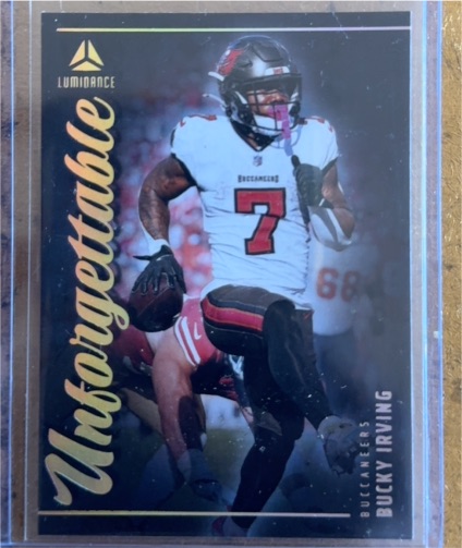 2025 Panini Luminance Unforgettable #4 Bucky Irving — front
