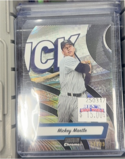 2024 Topps Stadium Club Chrome Triumvirates Nickname #TVN-10 Mickey Mantle — front
