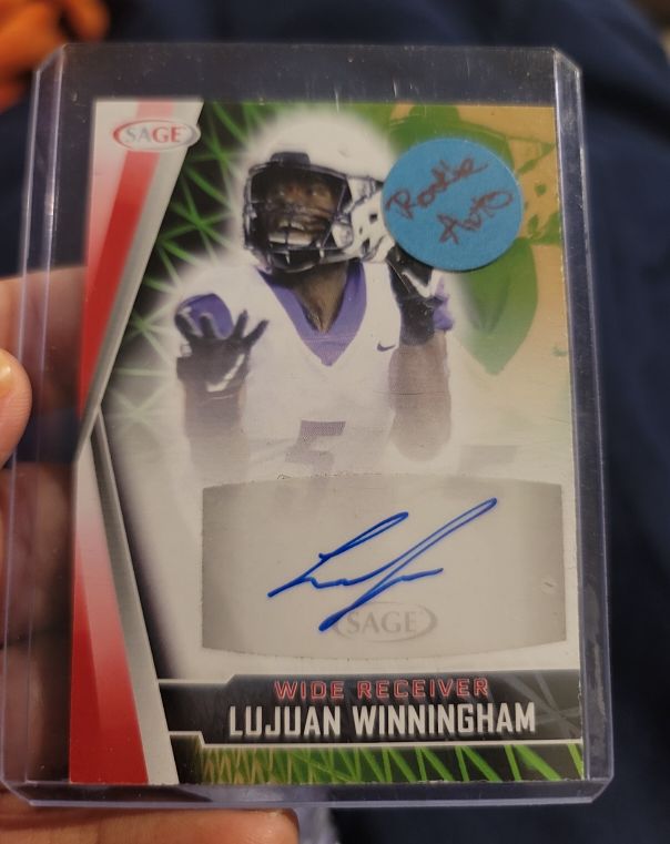 2022 SAGE HIT Autographs Red #A-LW Lujuan Winningham — front