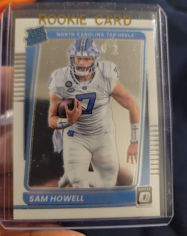 2022 Panini Chronicles Draft Picks Donruss Optic #17 Sam Howell Rated Rookie — front
