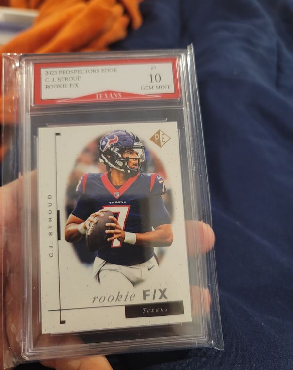 2023 Panini Prospectors Edge #7 C.J. Stroud Rookie F/X — front