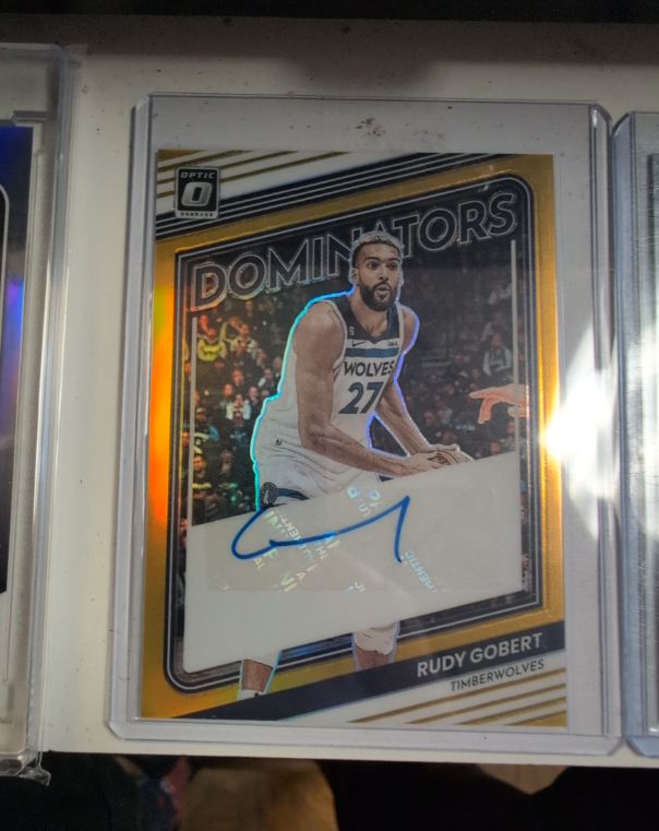 2022-23 Donruss Optic Dominators Gold Rudy Gobert — front