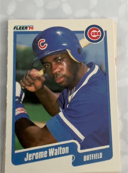 1990 Fleer #44 Jerome Walton — front