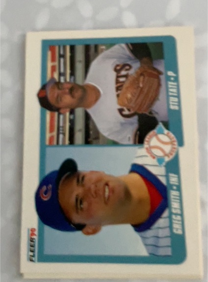 1990 Fleer #643 Greg Smith / Stu Tate — front