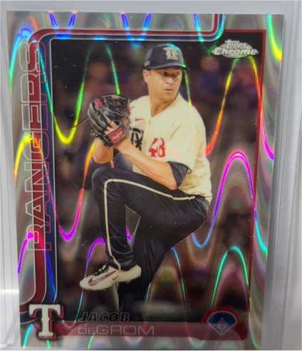 2025 Topps Chrome #214 Jacob deGrom — front