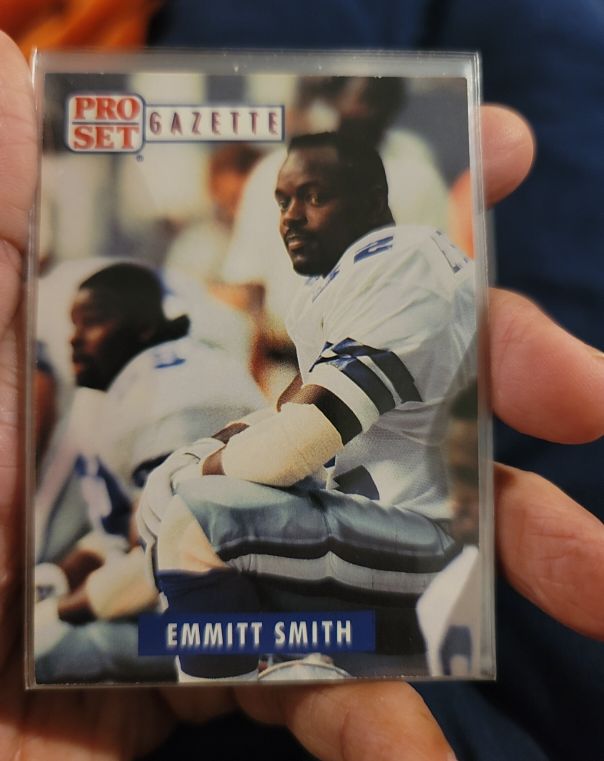 1991 Pro Set Gazette #1 Emmitt Smith — front