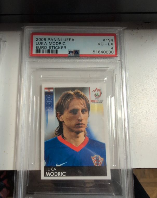 2008 Panini UEFA Euro Sticker #194 Luka Modric — front