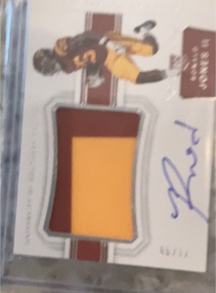 2021 Panini Immaculate Collection #14 Dwayne Haskins Rookie Patch Autograph — front