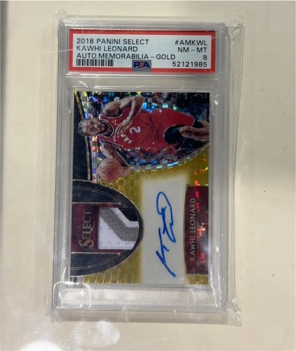 2018 Panini Select #AMKWL Kawhi Leonard — front