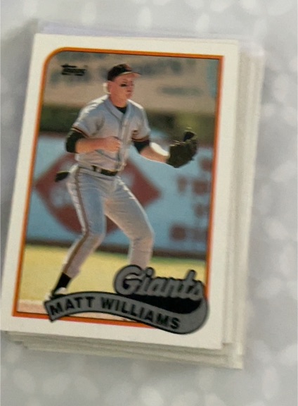 1989 Topps #628 Matt Williams — front