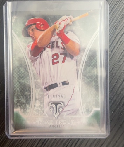 2015 Topps Triple Threads #64 Mike Trout — front