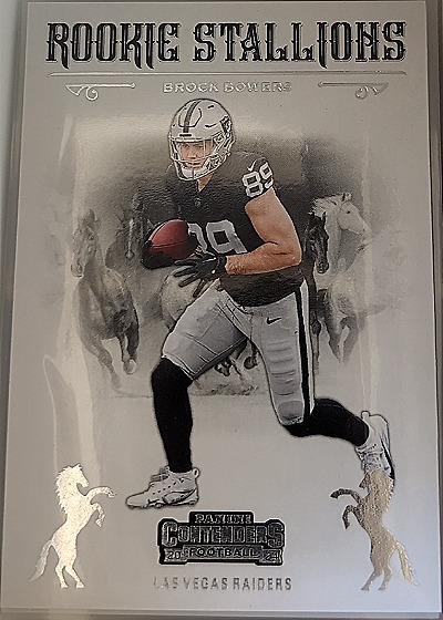 2024 Panini Contenders #8 Brock Bowers Rookie Stallions — front