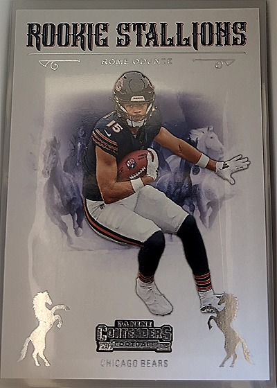 2024 Panini Contenders #13 Rome Odunze Rookie Stallions — front