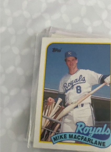 1989 Topps #479 Mike Macfarlane RC — front