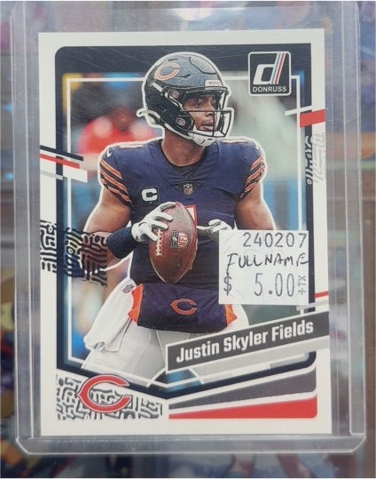 2023 Donruss #48 Justin Skyler Fields Full Name Variation SP — front